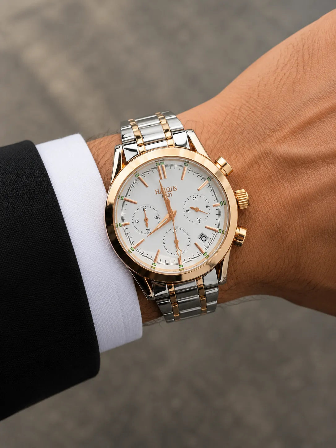 Nexis Aviator – Chronograph Two-Tone Watch