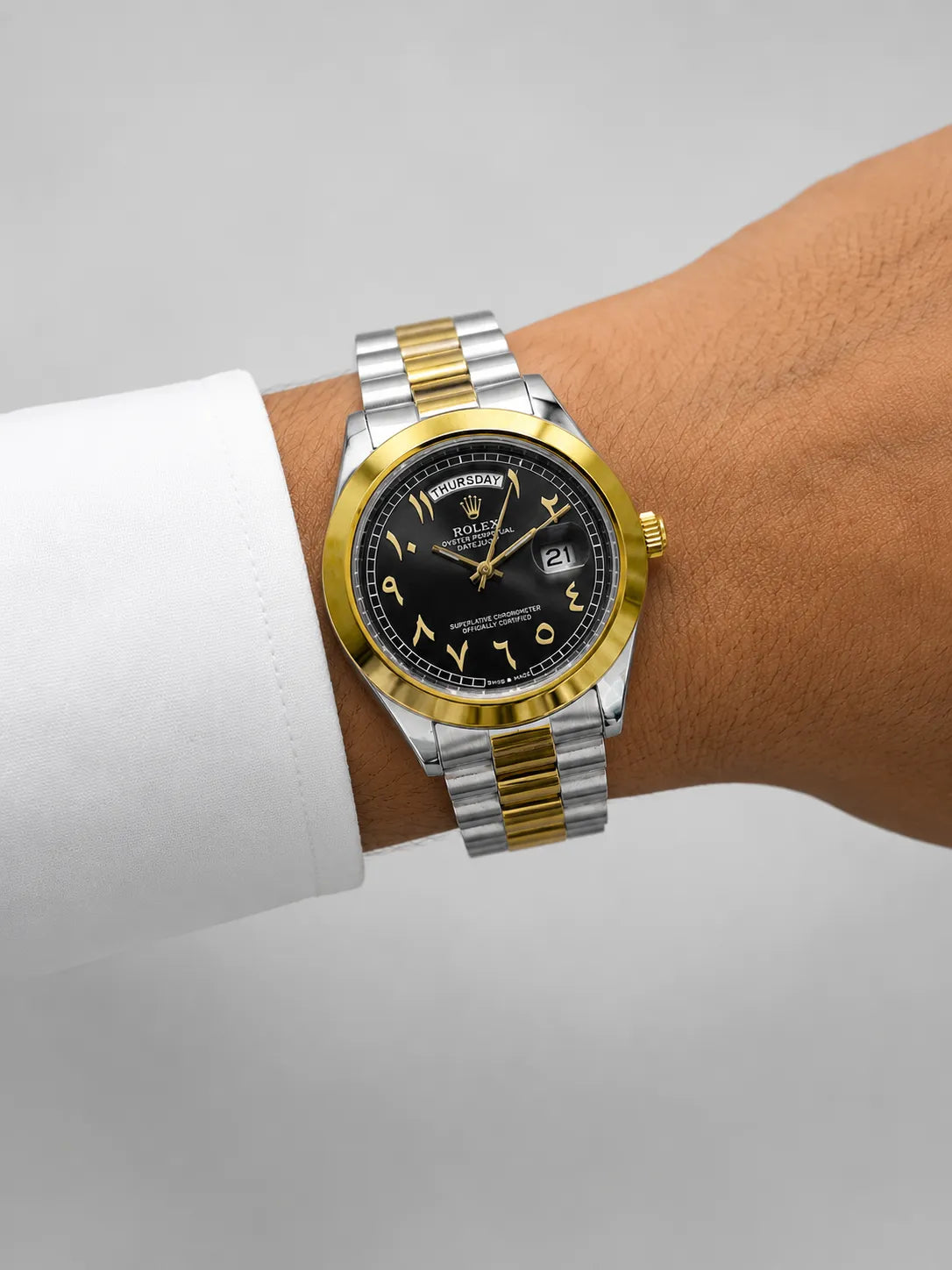Nexis Royal – Arabic Numeral Two-Tone Watch